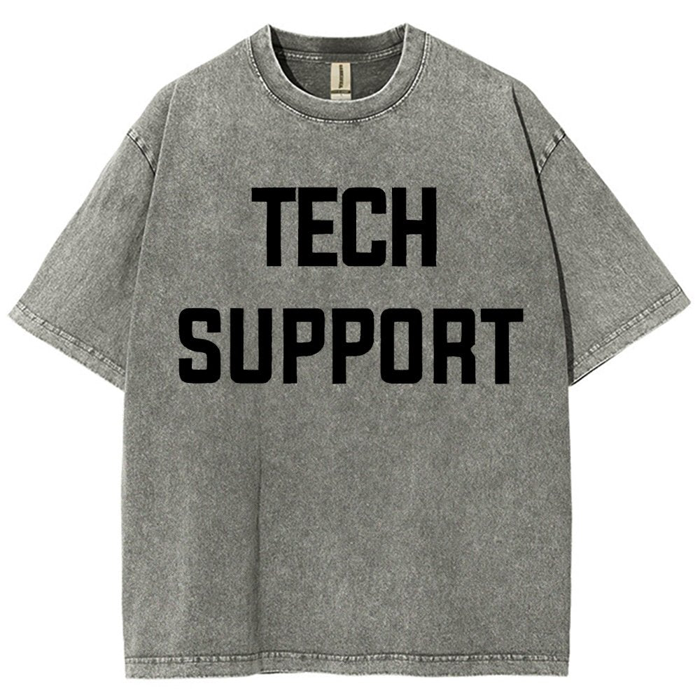 Tech Support Vintage Distressed T-shirt