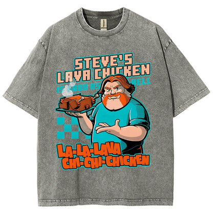 Steve's Lava Chicken Vintage Distressed T-shirt