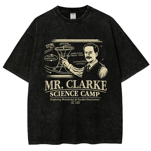 Mr. Clarke – Science Camp Vintage Distressed T-shirt