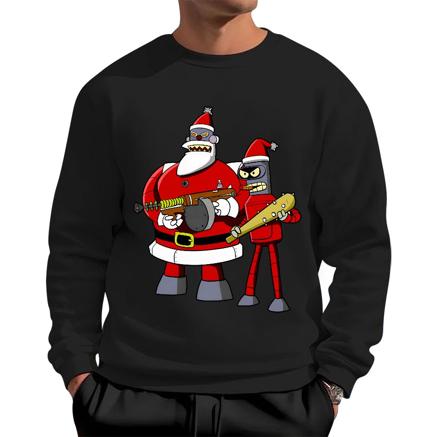 Merry Christmas Geek Cotton Sweatshirt