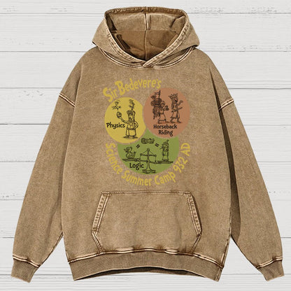 Sir Bedevere’s Science Camp Vintage Distressed Hoodie