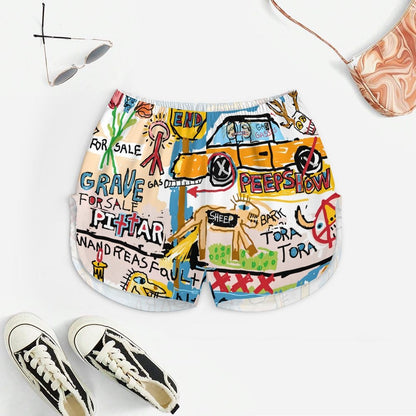 Vintage Graffiti1 Women's Geek Suspender Cami Set