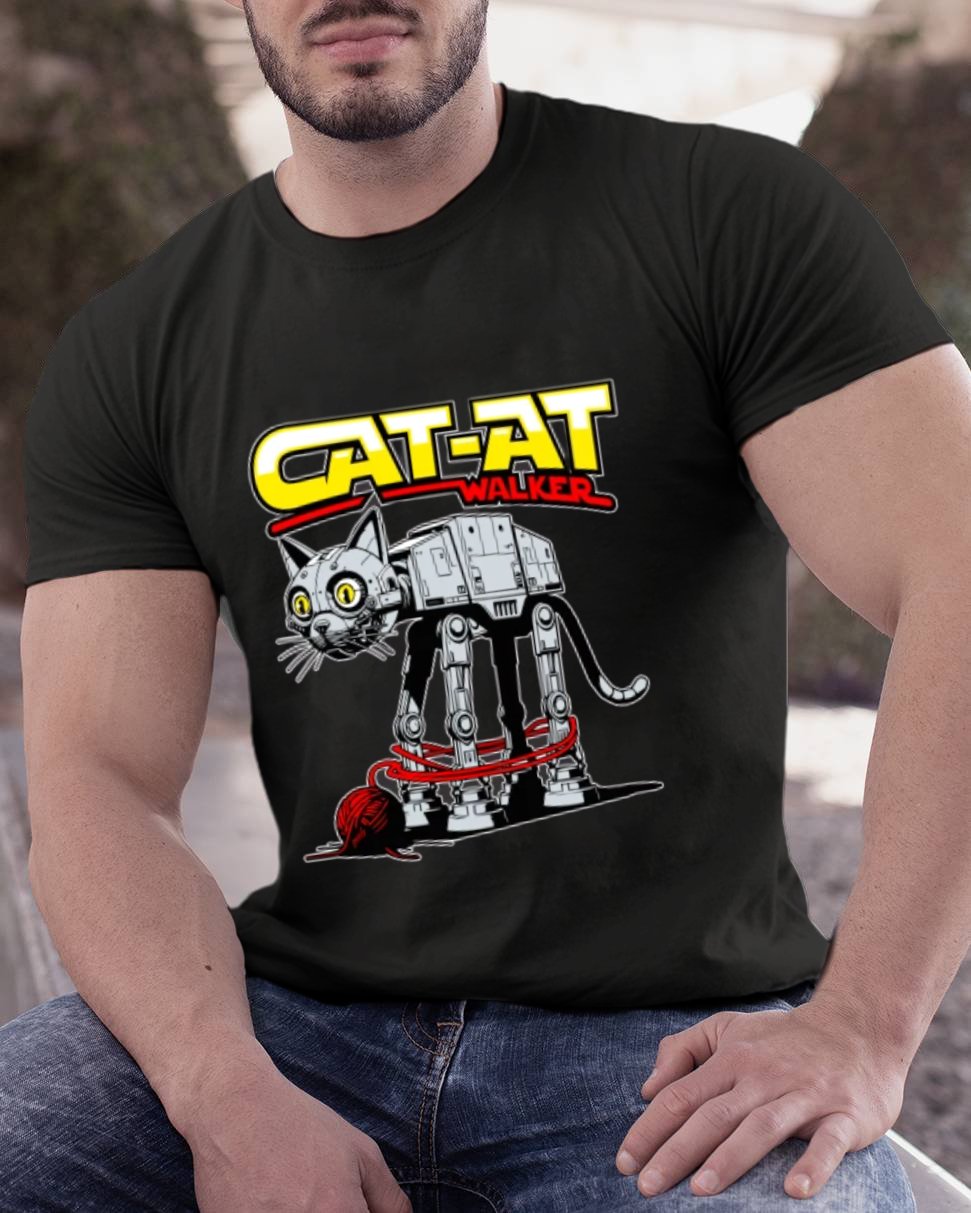 Funny Cat-at Walker， Cat Geeky T-Shirt