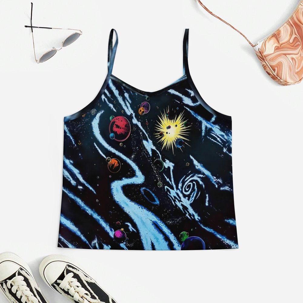 Retro Space Comics Women's Geek Suspender Cami Set