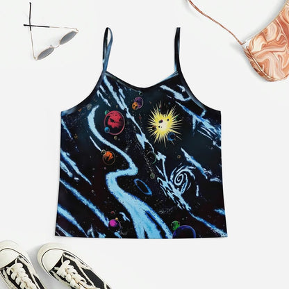 Retro Space Comics Women's Geek Suspender Cami Set
