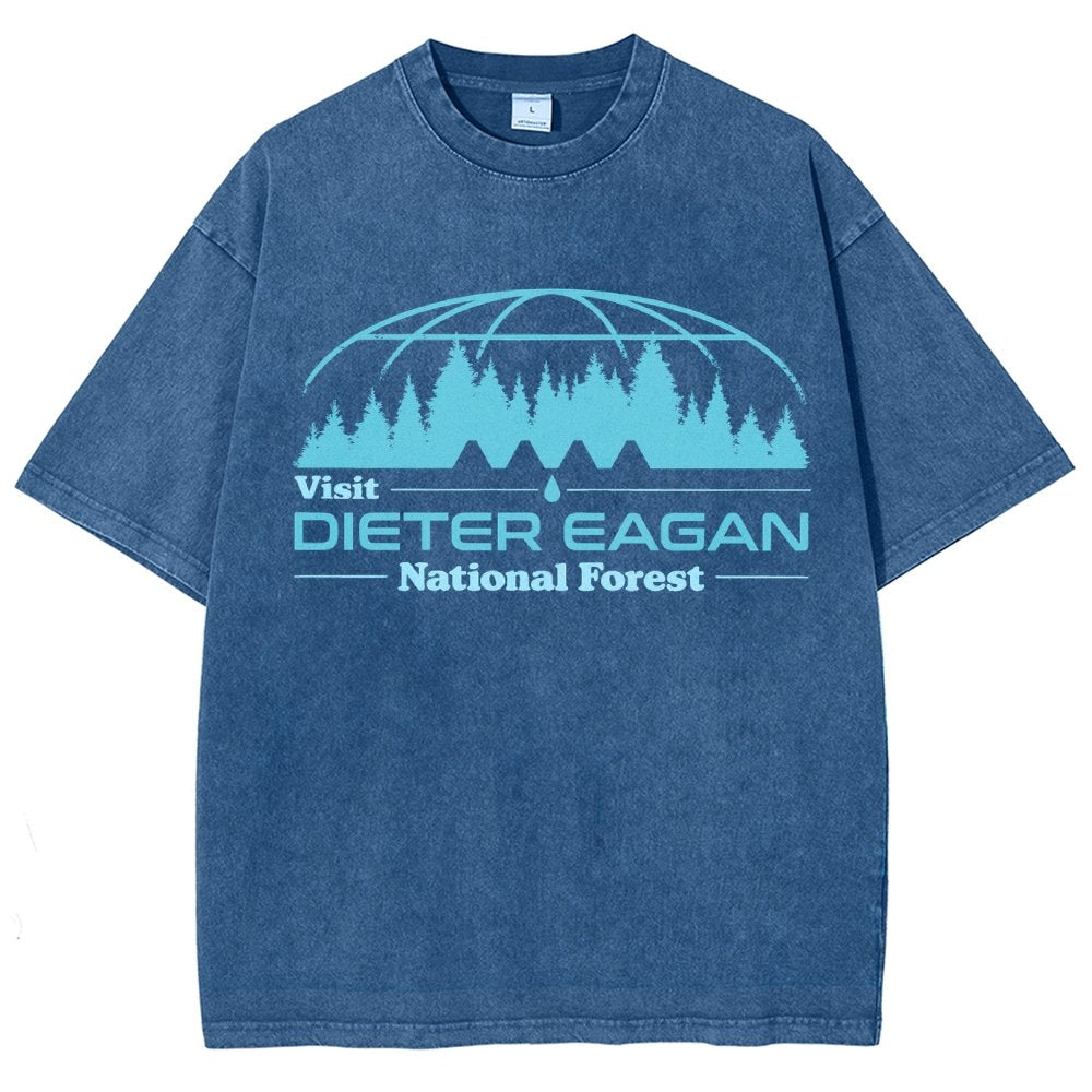 Visit Dieter Eagan National Forest Vintage Distressed T-shirt