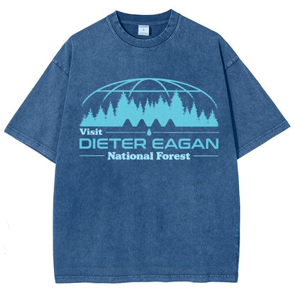 Visit Dieter Eagan National Forest Vintage Distressed T-shirt