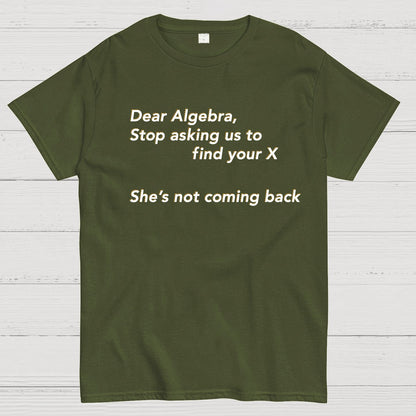 Dear Algebra, Stop Asking Us To Find Your X-1 Geeky T-Shirt