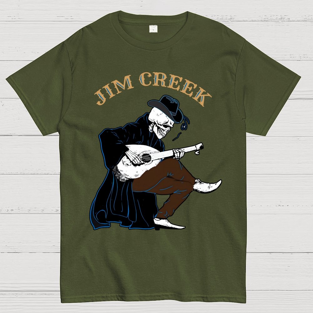 Jim Creek, Skeleton Play Guitar Unisex Geek T-Shirt