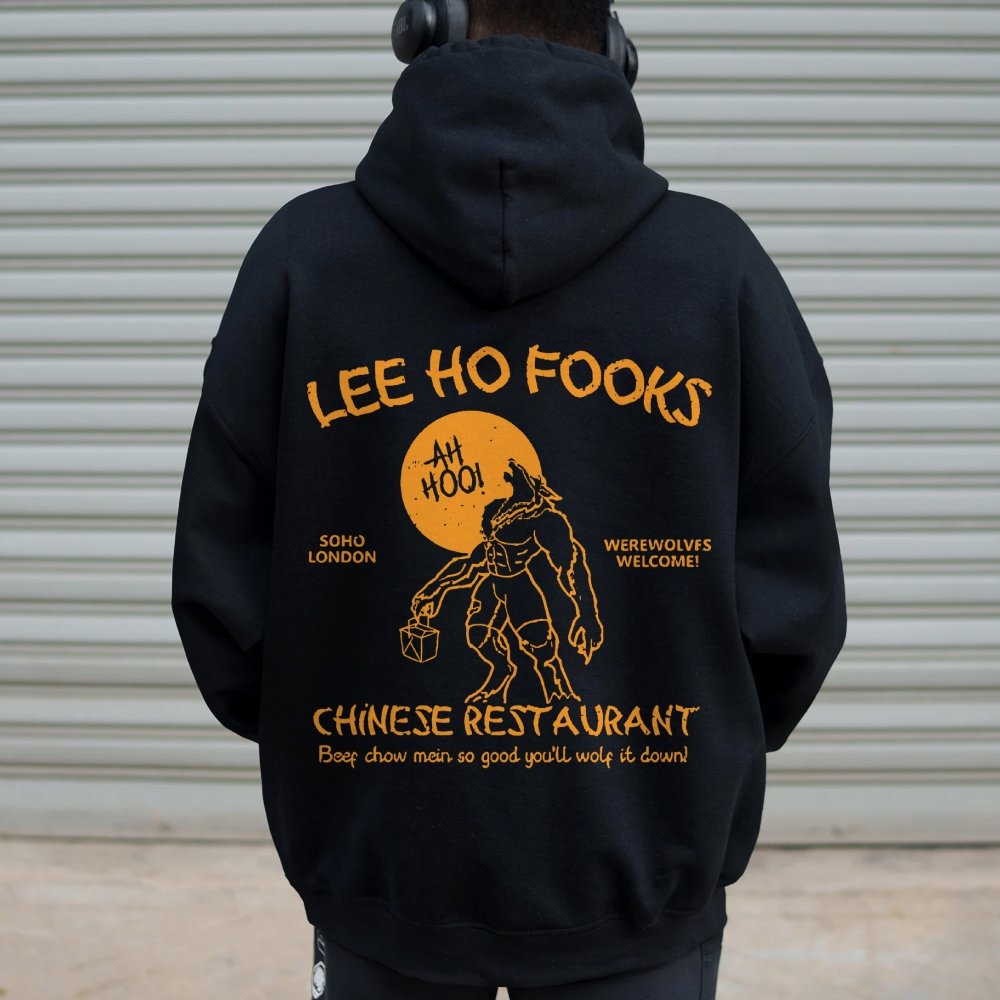 Lee Ho Fooks Chinese Restaurant Printed Back Unisex Cotton Hoodie