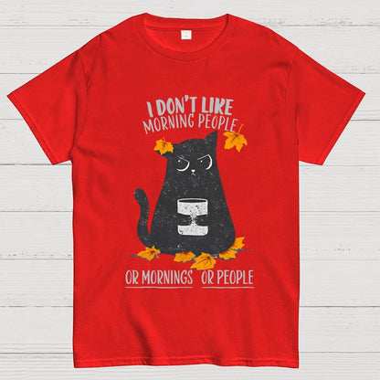 No Mornings No People Geek T-Shirt