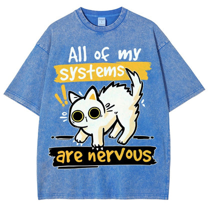 All of my Systems are Nervous Vintage Distressed T-shirt