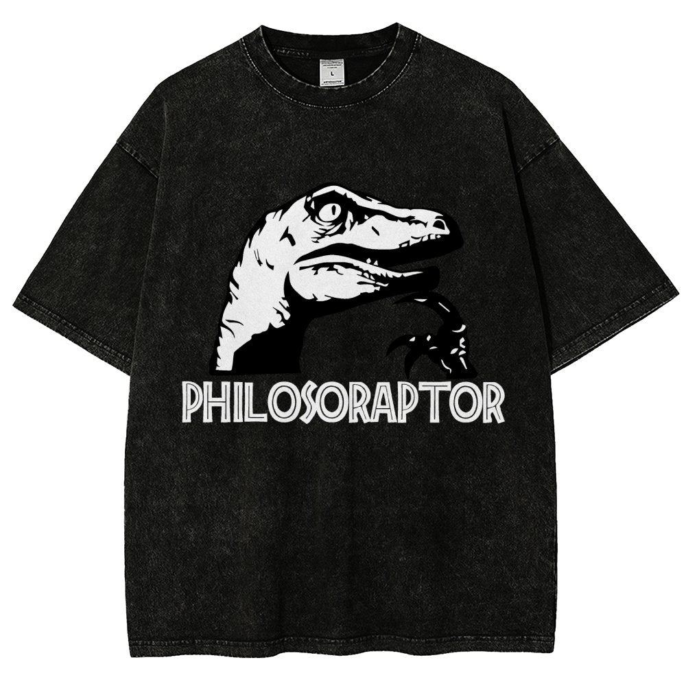 Philosoraptor Vintage Distressed T-shirt