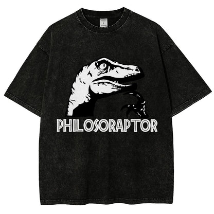 Philosoraptor Vintage Distressed T-shirt