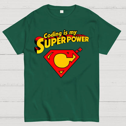 Coding Is My Superpower Geek T-Shirt