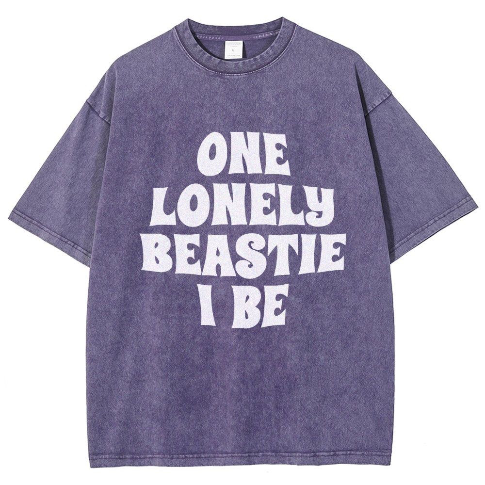 One Lonely Beastie I Be Vintage Distressed T-shirt