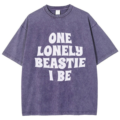 One Lonely Beastie I Be Vintage Distressed T-shirt