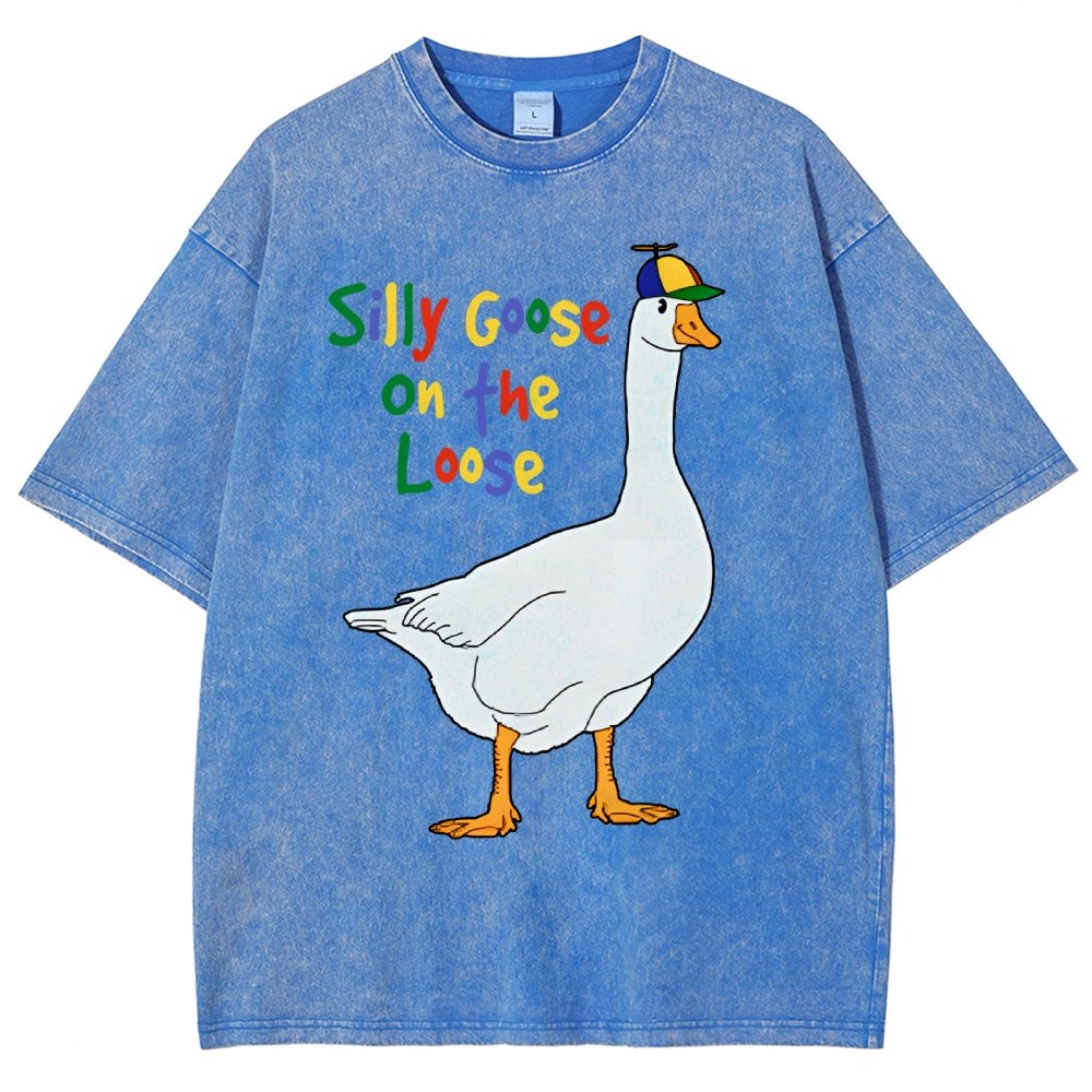 Silly Goose On The Loose Vintage Distressed T-shirt