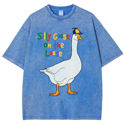 Silly Goose On The Loose Vintage Distressed T-shirt