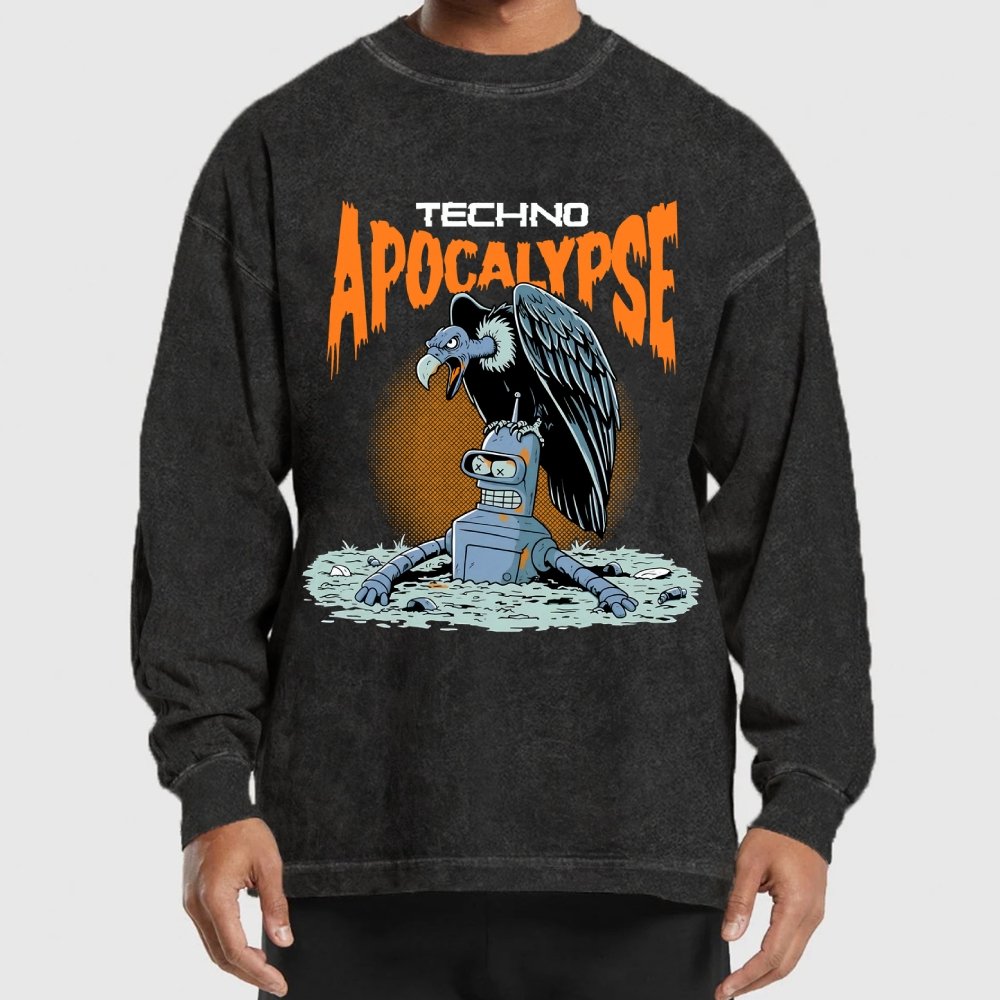 Washed Long Sleeve Tee 2507000354