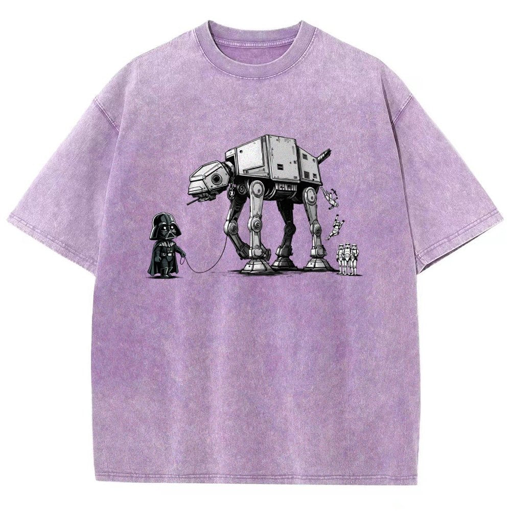 The villain and his adorable steel pet Vintage Distressed T-shirt