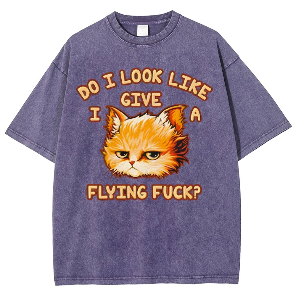 Do I Look Like I Give A Flying Fvck Vintage Distressed T-shirt