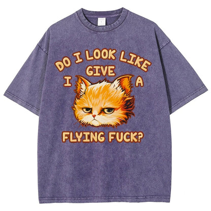 Do I Look Like I Give A Flying Fvck Vintage Distressed T-shirt