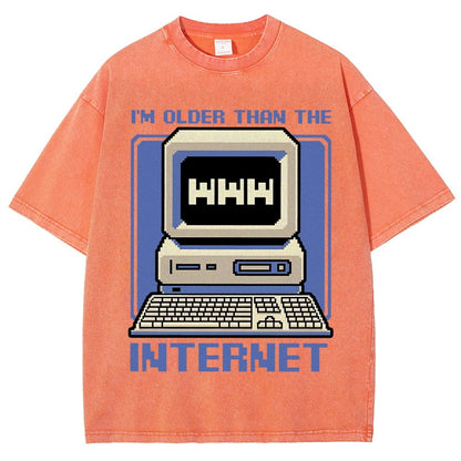 Older Than The Internet Vintage Distressed T-shirt