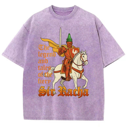 Sir Racha Art Print Vintage Distressed T-shirt