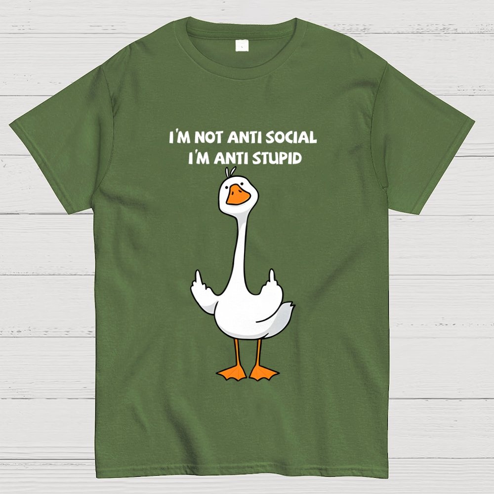 I’m not antisocial I’m antistupid  Geek T-Shirt