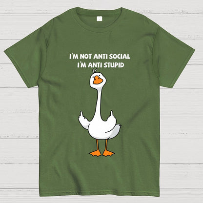 I’m not antisocial I’m antistupid  Geek T-Shirt