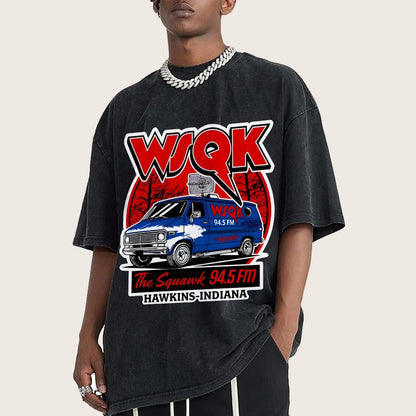 WSQK Elmwood Vintage Distressed T-shirt