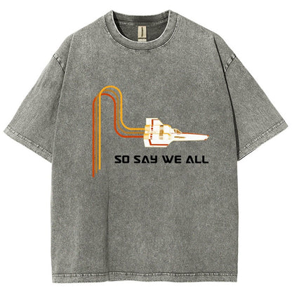 So Say We All Vintage Distressed T-shirt