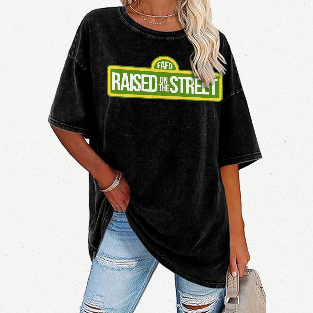 Raised On The Street Buy Now Vintage Distressed T-shirt