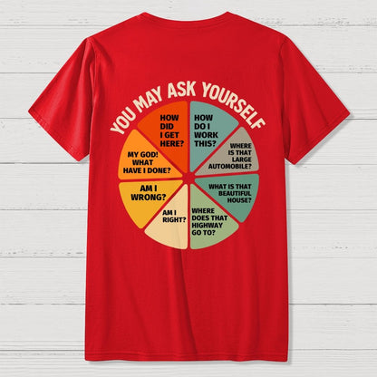 You May Ask Yourself  Back Printing Geek T-Shirt