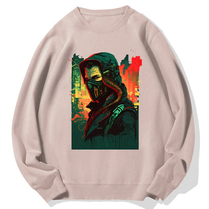 Cyber Hacker Geek Cotton Sweatshirt