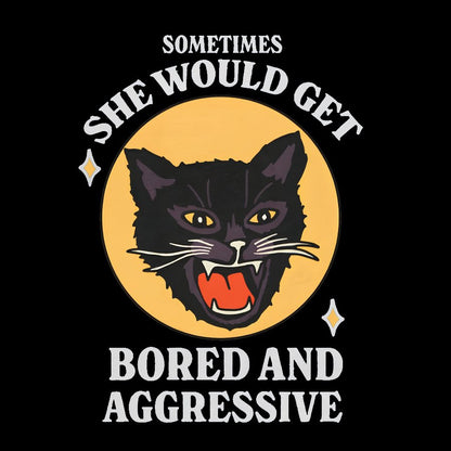 Angry Cat Funny Geek T-Shirt
