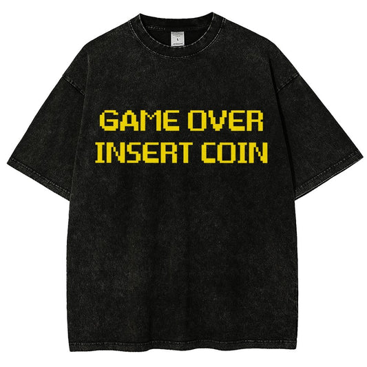Game Over Vintage Distressed T-shirt