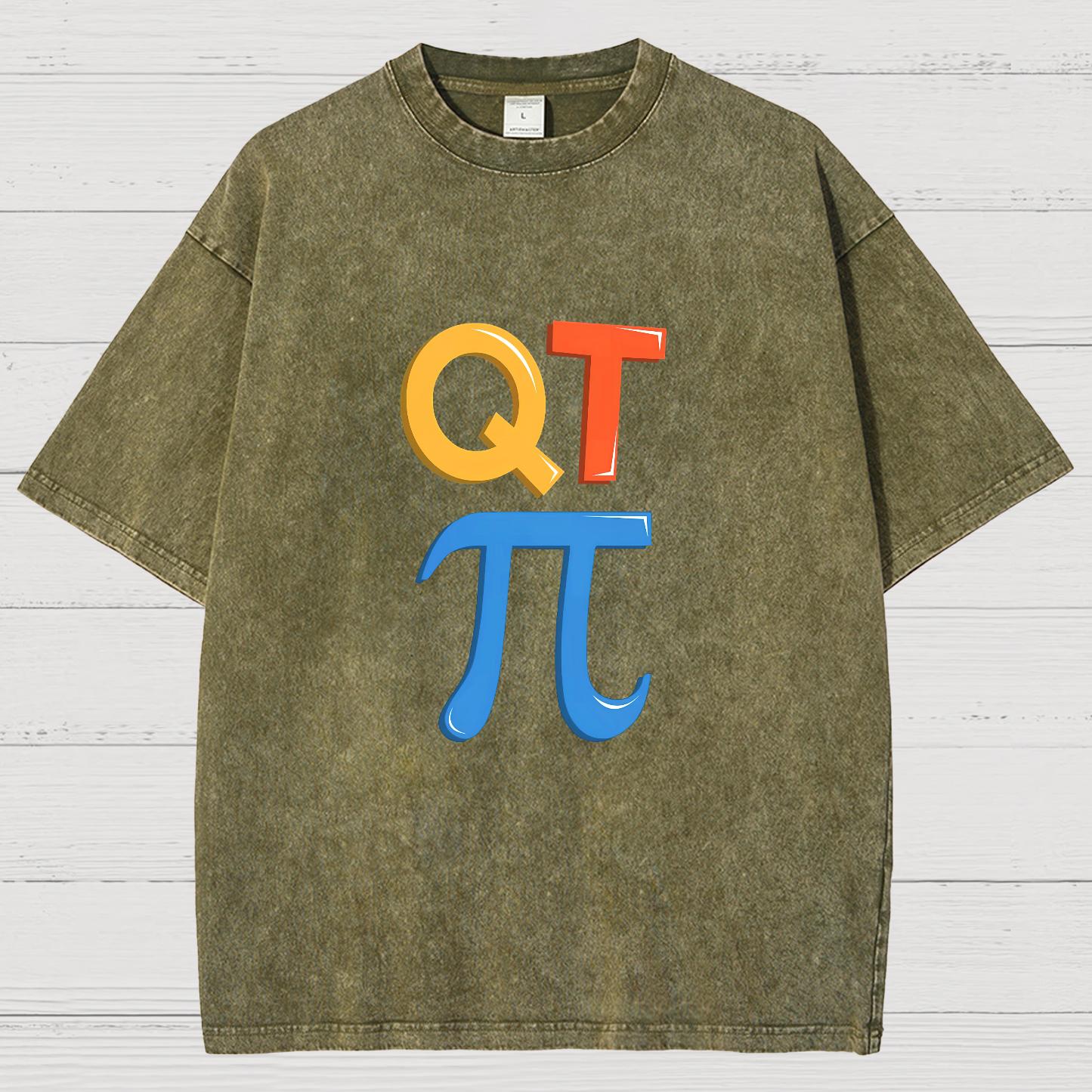 QT Pi Vintage Distressed T-shirt