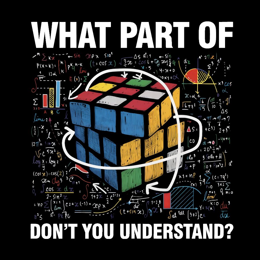 What Part Of Don't You Understand Funny Speed Cubing Math Geeky T-Shirt