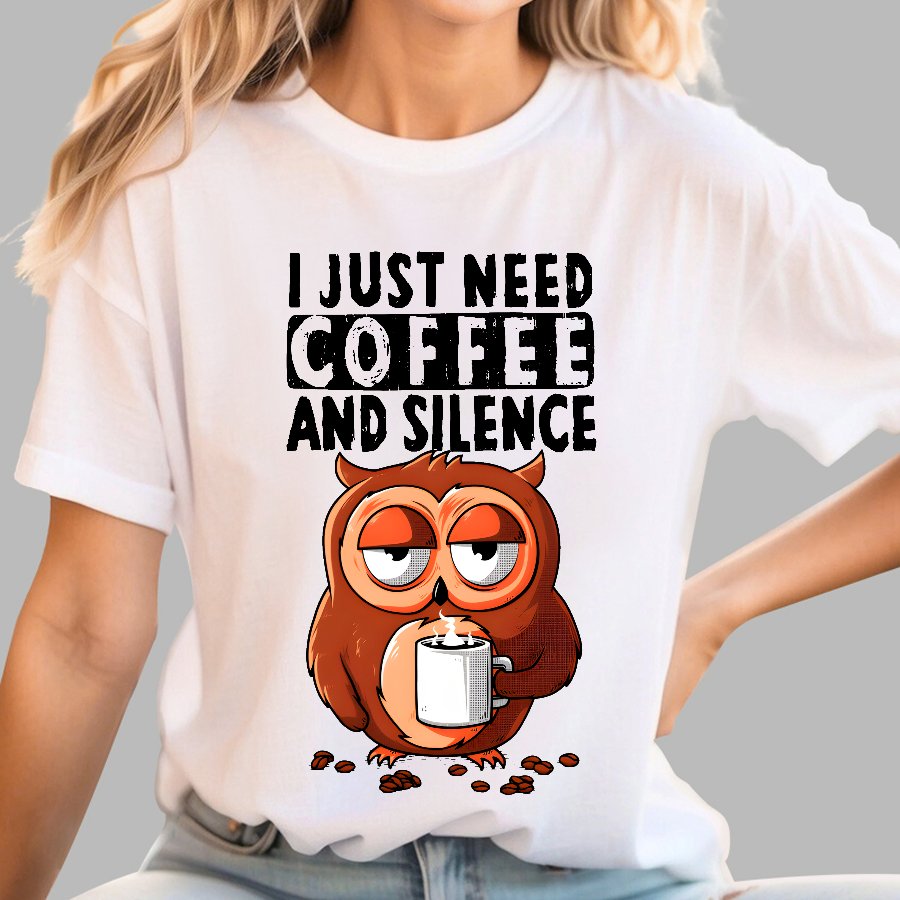 Coffee And Silence Geek T-Shirt