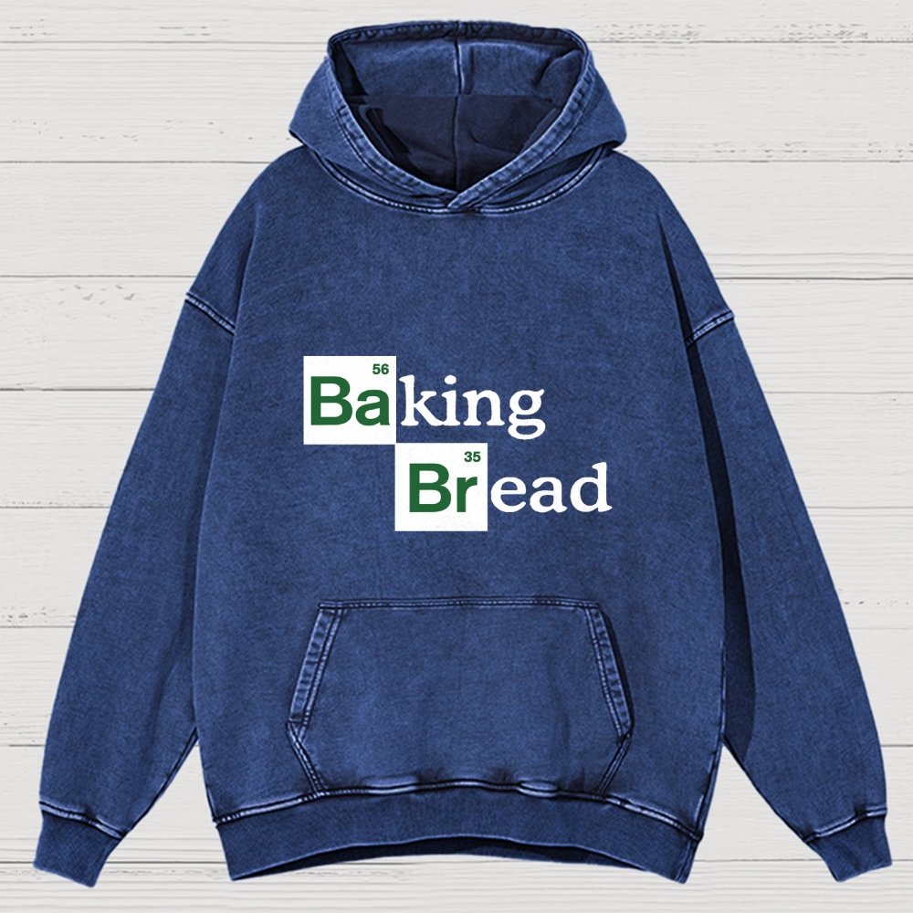 Baking Bread Vintage Distressed Hoodie