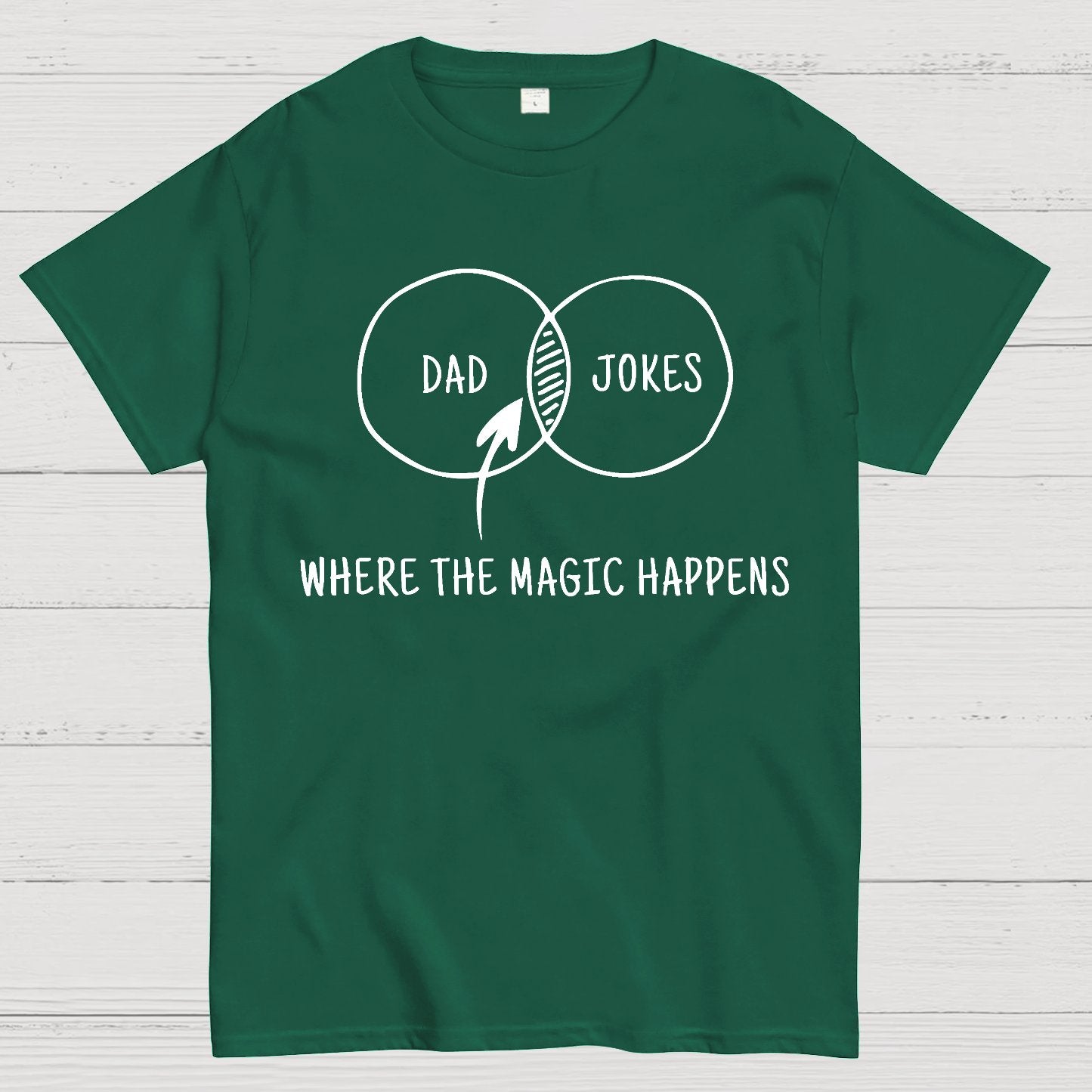 Dad Jokes Where The Magic Happens Geek T-Shirt
