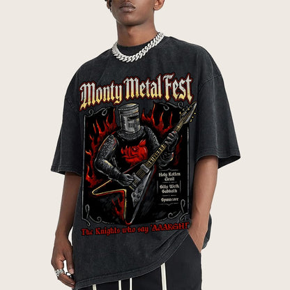 Monty Metal Fest Vintage Distressed T-shirt