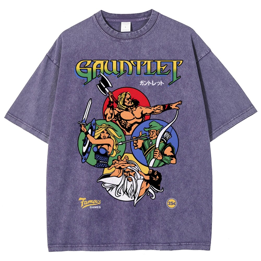Gauntlet Retro Vintage Arcade Gaming Vintage Distressed T-shirt