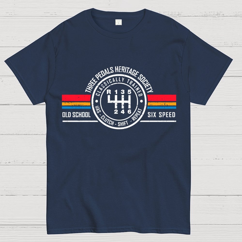 Three Pedals Heritage Society Geek T-Shirt