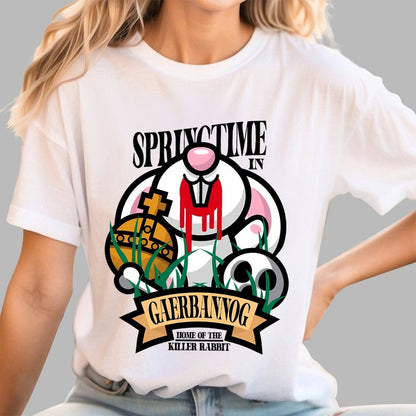 Spring Killer Rabbit Unisex Geek T-Shirt