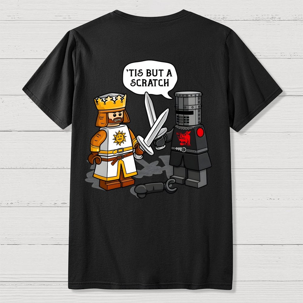 King Vs Knight Back-printed Geek T-shirt
