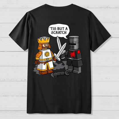King Vs Knight Back-printed Geek T-shirt