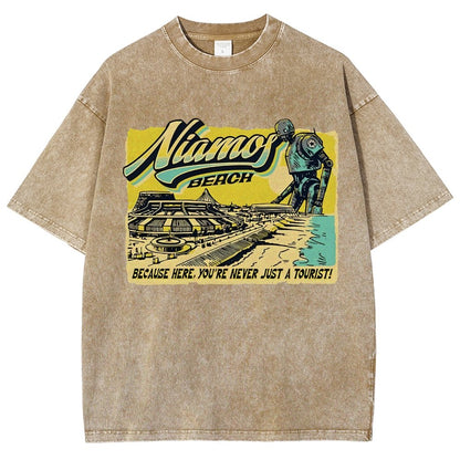 Niamos Beach Vintage Distressed T-shirt